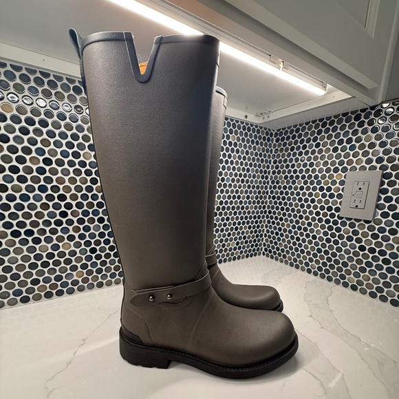 Rag and Bone Tall Moto Rain Boots - Picture 1 of 7